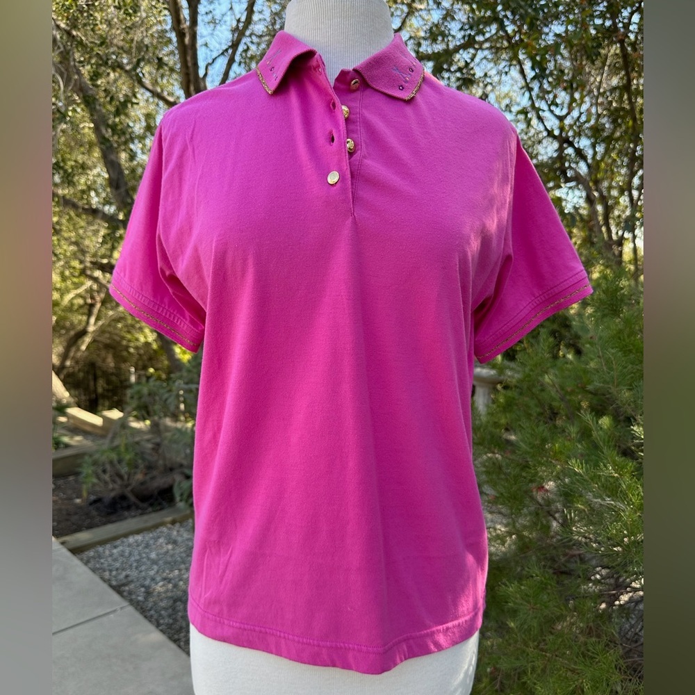 David Smith Embroidered Golf Polo - size L